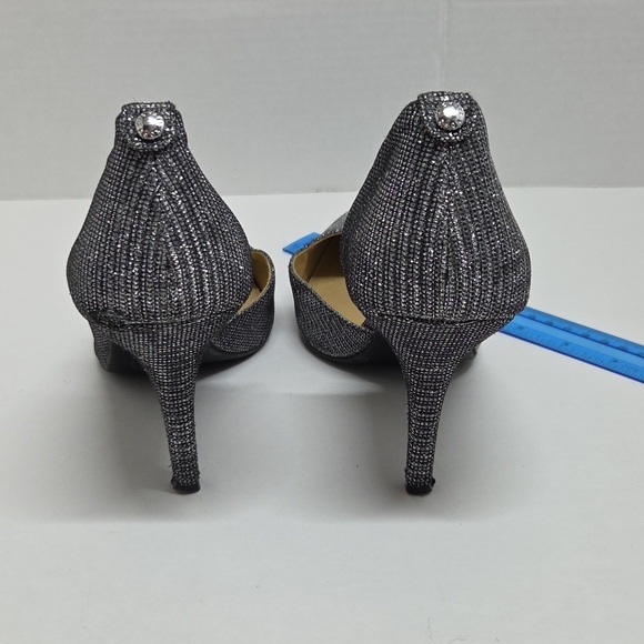 Michael Kors Nathalie Flex High Pump Glitter Chain Mesh Size 20M - Picture 5 of 7